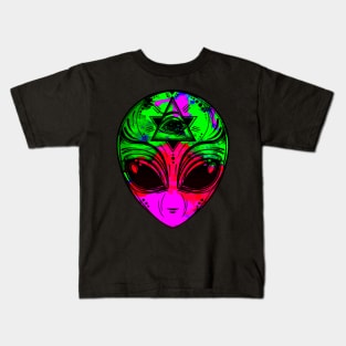 The Pink & Green Alien Kids T-Shirt